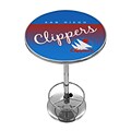 Trademark Fine Art NBA NBA2000HC-SDC 42 Metal Chrome Pub Table; San Diego Clippers