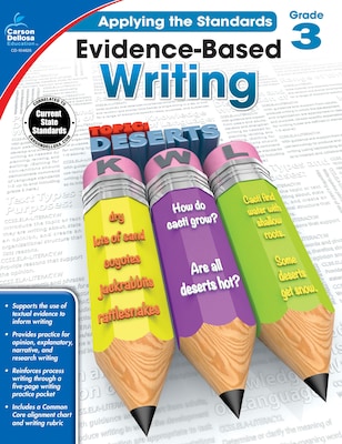 Carson-Dellosa Evidence-Based Writing Workbook for Grade 3