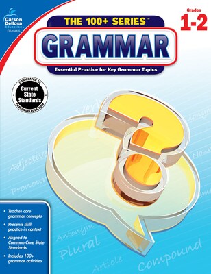 Carson-Dellosa The 100+ Series Grammar Book for Grade 1 to 2