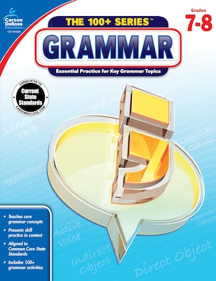 Carson-Dellosa The 100+ Series Grammar Book for Grades 7 to 8