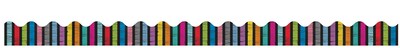 Carson-Dellosa Colorful Chalkboard 36 x 2.25 Scalloped, Colorful Chalkboard Borders 13 two-sided Strips (108196)