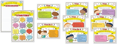 Carson-Dellosa Speaking and Listening Strategies Bulletin Board Set, 10 Pieces/Set