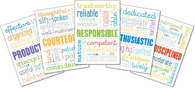 Carson-Dellosa Positive Behavior Bulletin Board Set, 12 Pieces/Set