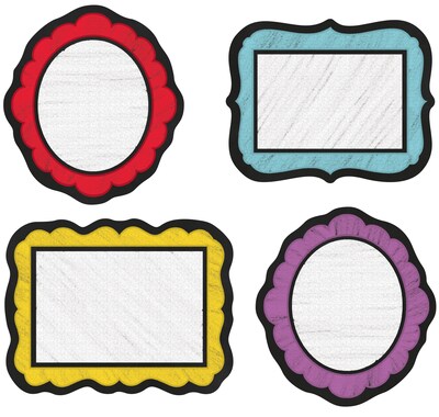 Carson-Dellosa Colorful Chalkboard Cut-Outs, 36/Pack