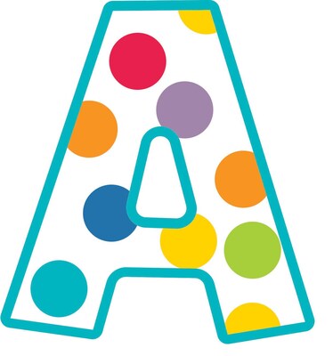 Carson-Dellosa Color Me Bright EZ Letters, 76/Pack