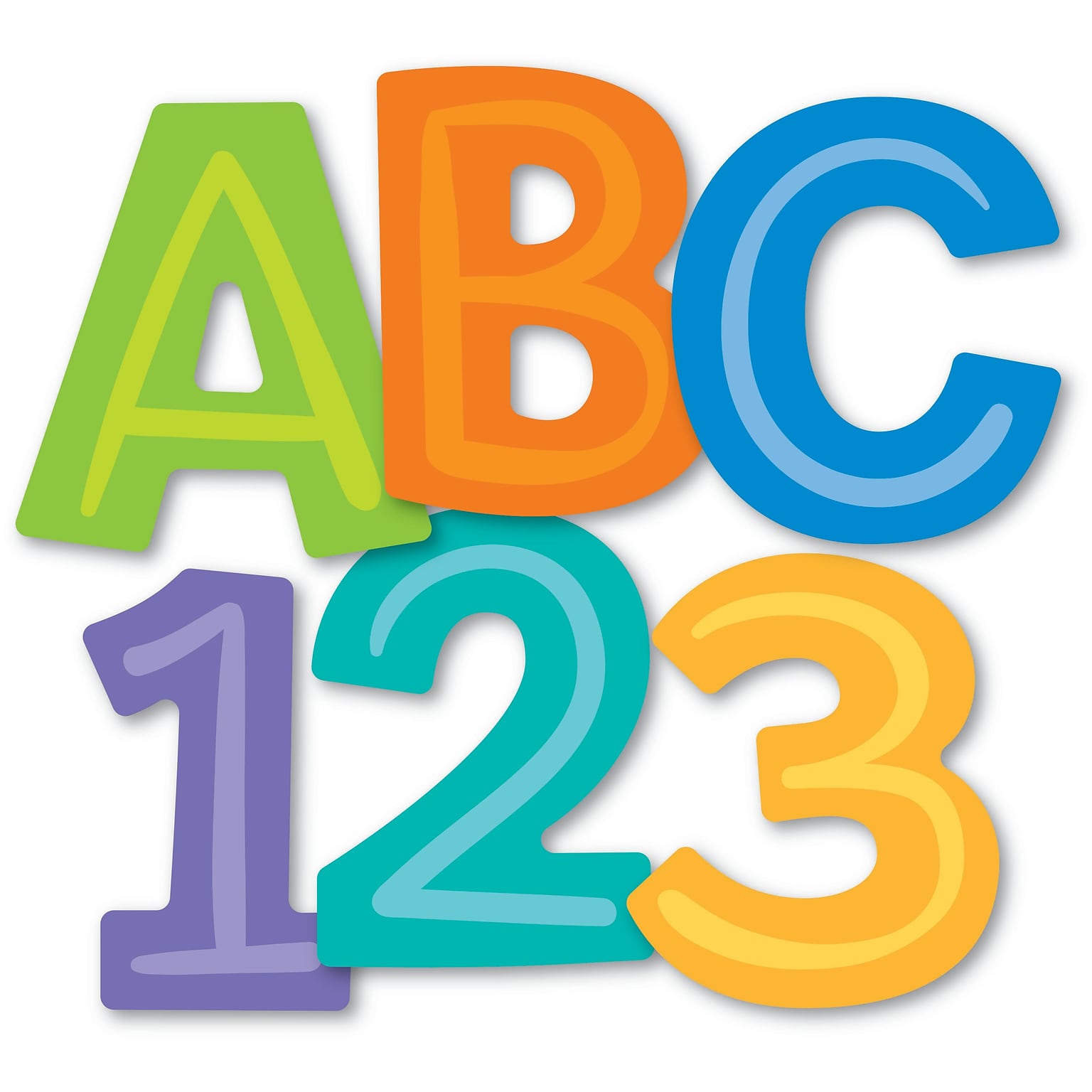 Carson-Dellosa Modern Mix EZ Letters, 76/Pack