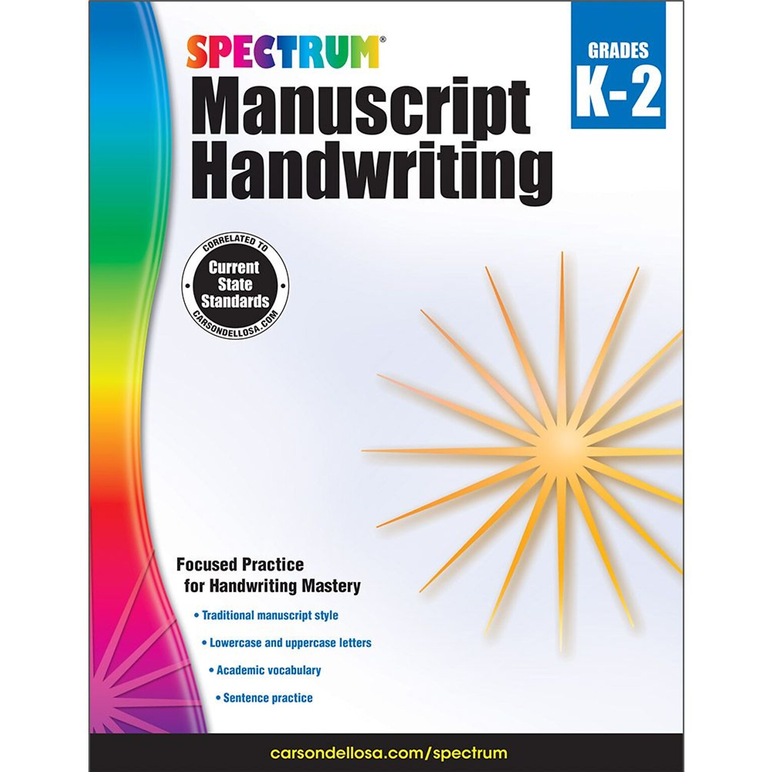 Spectrum Manuscript Handwriting Workbook