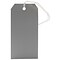 JAM Paper® Gift Tags with String, Medium, 2 3/8 x 4 3/4, Grey, 10/pack (91927644)