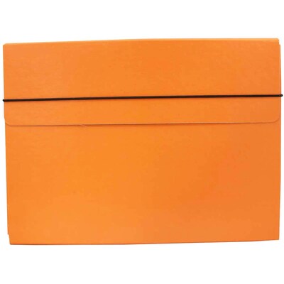 JAM Paper® Strong Thin Portfolio Carrying Case with Elastic Band Closure - 9 1/4 x 1/2 x 12 1/2 -