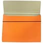 JAM Paper® Strong Thin Portfolio Carrying Case with Elastic Band Closure - 9 1/4" x 1/2" x 12 1/2" - Orange - Sold Individually