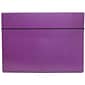 JAM Paper® Strong Thin Portfolio Carrying Case with Elastic Band Closure - 9 1/4" x 1/2" x 12 1/2" - Purple - Sold Individually