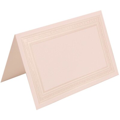 JAM Paper® Placecards, 2.75 x 4.25, White Pearl Border Place Cards, 100/pack (303125297)