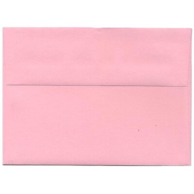 JAM Paper® A7 Invitation Envelopes, 5.25 x 7.25, Baby Pink, Bulk 250/Box (155627H)