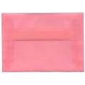 JAM Paper® 4Bar A1 Translucent Vellum Invitation Envelopes, 3.625 x 5.125, Blush Pink, Bulk 250/Box (1591615H)