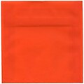 JAM Paper® 6 x 6 Square Translucent Vellum Invitation Envelopes, Orange, 50/Pack (1591933I)