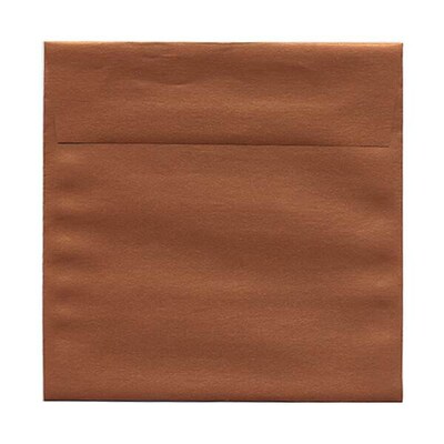 JAM Paper® 6 x 6 Square Metallic Invitation Envelopes, Stardream Copper, Bulk 250/Box (184392H)