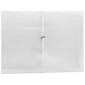 JAM Paper® Plastic Envelopes with Elastic Band Closure, 9.75 x 13 with 2.625 Inch Expansion, Clear, 12/Pack (218E25CLB)