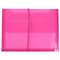 JAM Paper® Plastic Envelopes with 2 5/8 Exp, Elastic Closure, Letter Booklet, 9.75 x 13, Fuchsia Pin