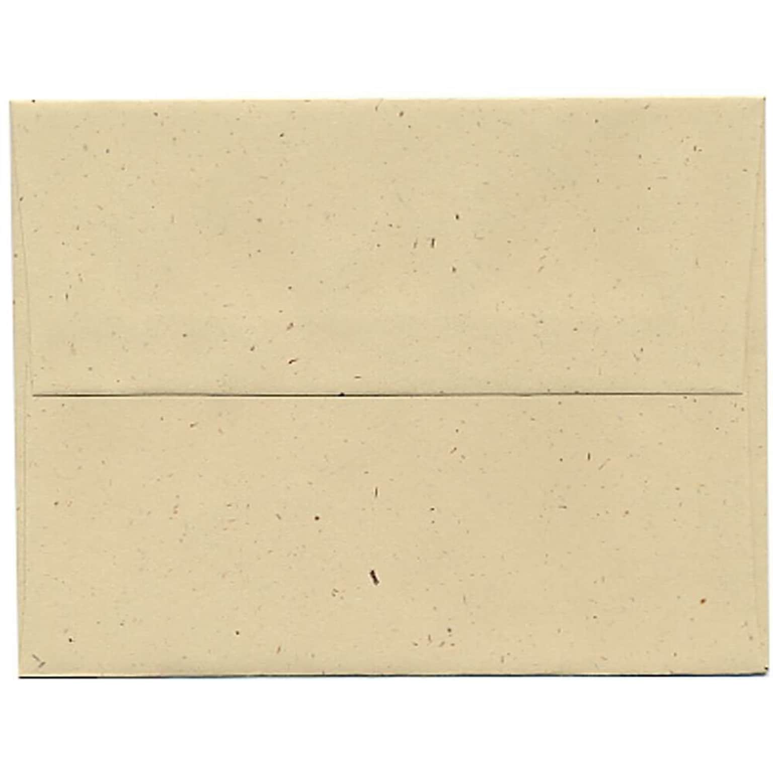 JAM Paper® A2 Recycled Invitation Envelopes, 4.375 x 5.75, Genesis Husk, 50/Pack (3180I)