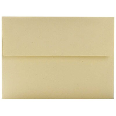 JAM Paper® A6 Recycled Invitation Envelopes, 4.75 x 6.5, Genesis Husk, 50/Pack (3198I)