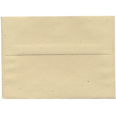 JAM Paper® A7 Recycled Invitation Envelopes, 5.25 x 7.25, Genesis Husk, 50/Pack (3206I)