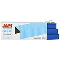 JAM Paper® Standard Size Colorful Staples, Blue, 5000/box (335BU)