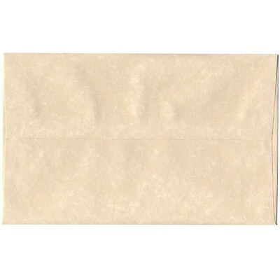 JAM Paper A10 Parchment Invitation Envelopes, 6 x 9.5, Natural Recycled, 50/Pack (47876I)