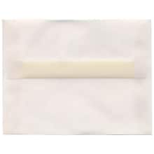 JAM Paper A2 Translucent Vellum Invitation Envelopes, 4.375 x 5.75, Clear, Bulk 250/Box (53794H)
