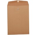 JAM Paper Open End Clasp Catalog Envelope, 9 x 12, Brown, 10/Pack (563120849A)