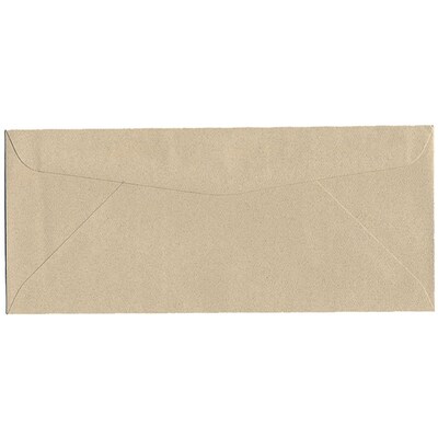JAM Paper® #10 Passport Business Envelopes, 4.125 x 9.5, Sandstone Brown Recycled, Bulk 500/Box (71037H)
