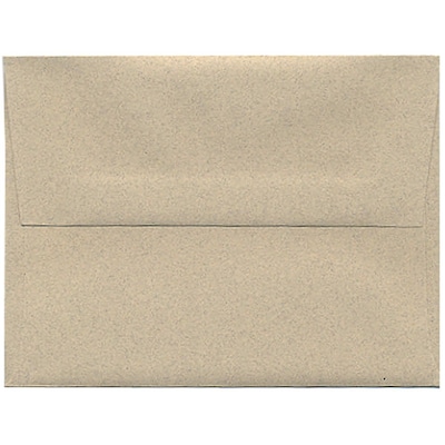 JAM Paper® A2 Passport Invitation Envelopes, 4.375 x 5.75, Sandstone Brown Recycled, Bulk 250/Box (7