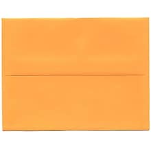 JAM Paper® A2 Colored Invitation Envelopes, 4.375 x 5.75, Ultra Orange, 50/Pack (80336I)