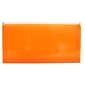 JAM Paper® #10 Plastic Envelopes with Zip Closure, 5 x 10, Orange Poly, 12/pack (921Z1OR)