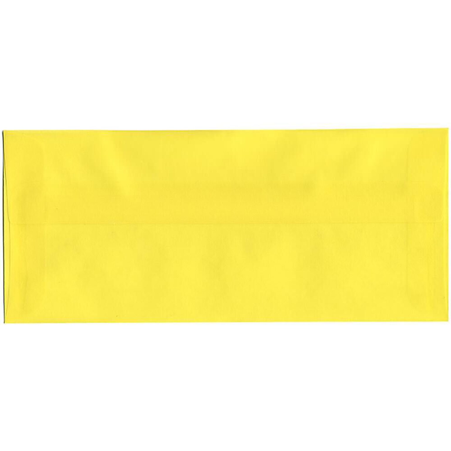 JAM Paper #10 Business Translucent Vellum Envelopes, 4.125 x 9.5, Primary Yellow, Bulk 500/Box (PACV356H)