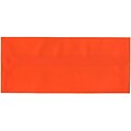 JAM Paper® #10 Business Envelopes, 4 1/8 x 9 1/2, Orange Translucent Vellum, 500/box (PACV369H)