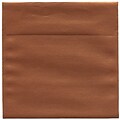 JAM Paper® 6.5 x 6.5 Square Metallic Invitation Envelopes, Stardream Copper, Bulk 250/Carton (V018310H)