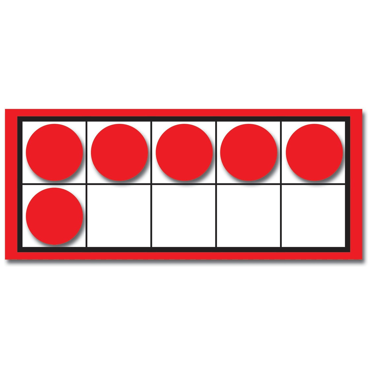 Carson-Dellosa Ten Frames and Counters Manipulative, 44/Set