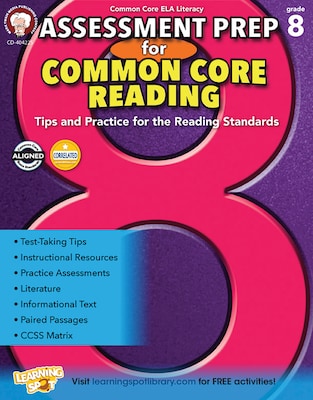 Mark Twain Assessment Prep for Common Core Reading Resource Book for Grade 8