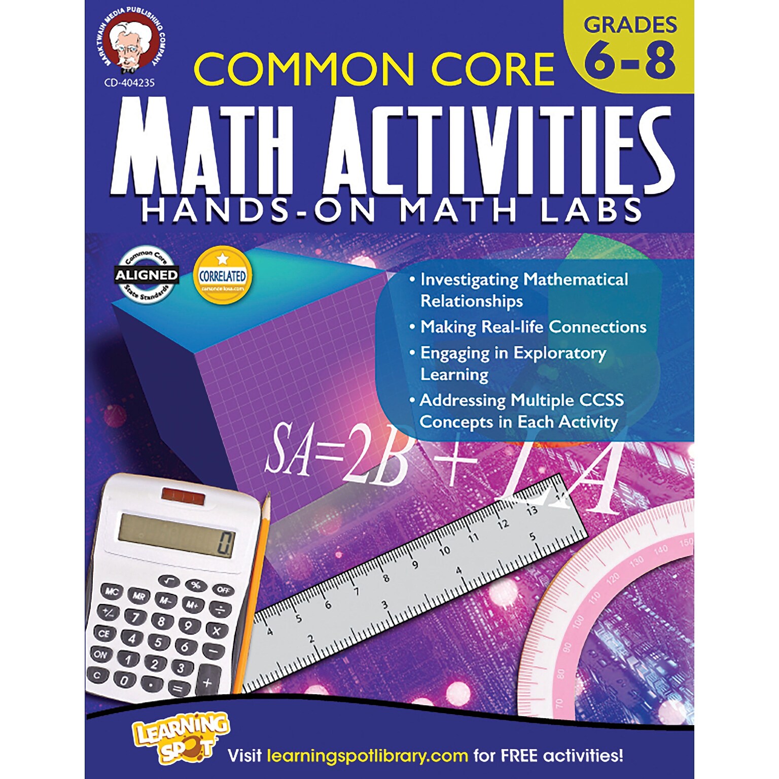 Mark Twain Common Core Math Activities Resource Book