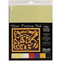 Graphic Products Block Printing Paper 9 x 12 inch, Assorted Colors