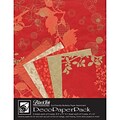 Graphic Products Decorative Paper Pack 11 x 8.5 inch, Chinaberry Red (DP-704)