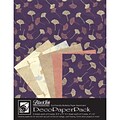 Graphic Products Decorative Paper Pack 11 x 8.5 inch, Metallic Ginkgos