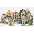 Thea Gouverneur Jerusalem On Linen Counted Cross Stitch Kit White 31 x 19.75 inch