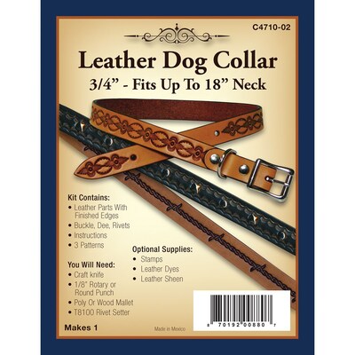 Realeather Crafts Dog Collar 18 x 0.75 inch