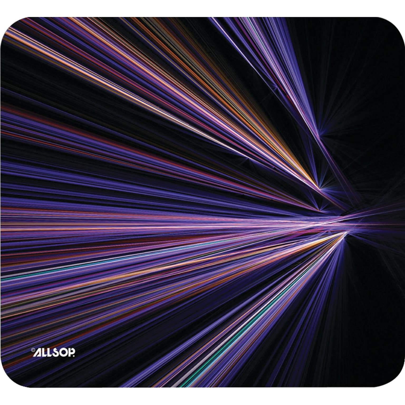 Allsop Naturesmart Non-Skid Mouse Pad, Purple Stripes (30600)