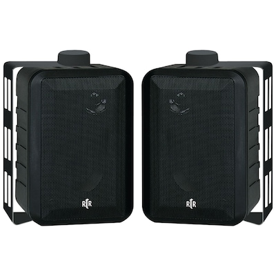 BIC America™ RTR™ V44-2 4 3 Way Indoor/Outdoor Speaker, 100 W, Black