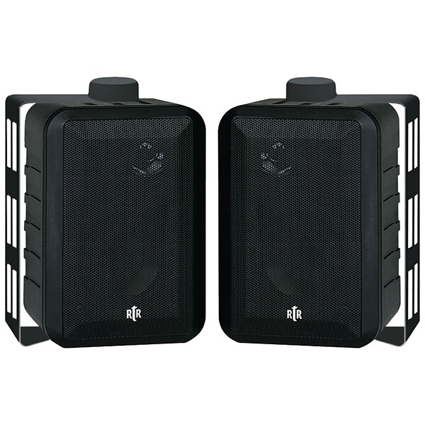 BIC America™ RTR™ V44-2 4 3 Way Indoor/Outdoor Speaker, 100 W, Black