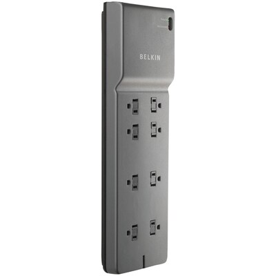 Belkin 8 Outlet Home/Office, 8 Cord, 2500 Joules (BE108000-08-CM)