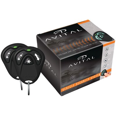 Avital 1 Way Security System, Black | Quill