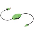 ReTrak™ 3.2 Retractable Lightning Charge and Sync Cable for iPad/iPhone/iPod, Green